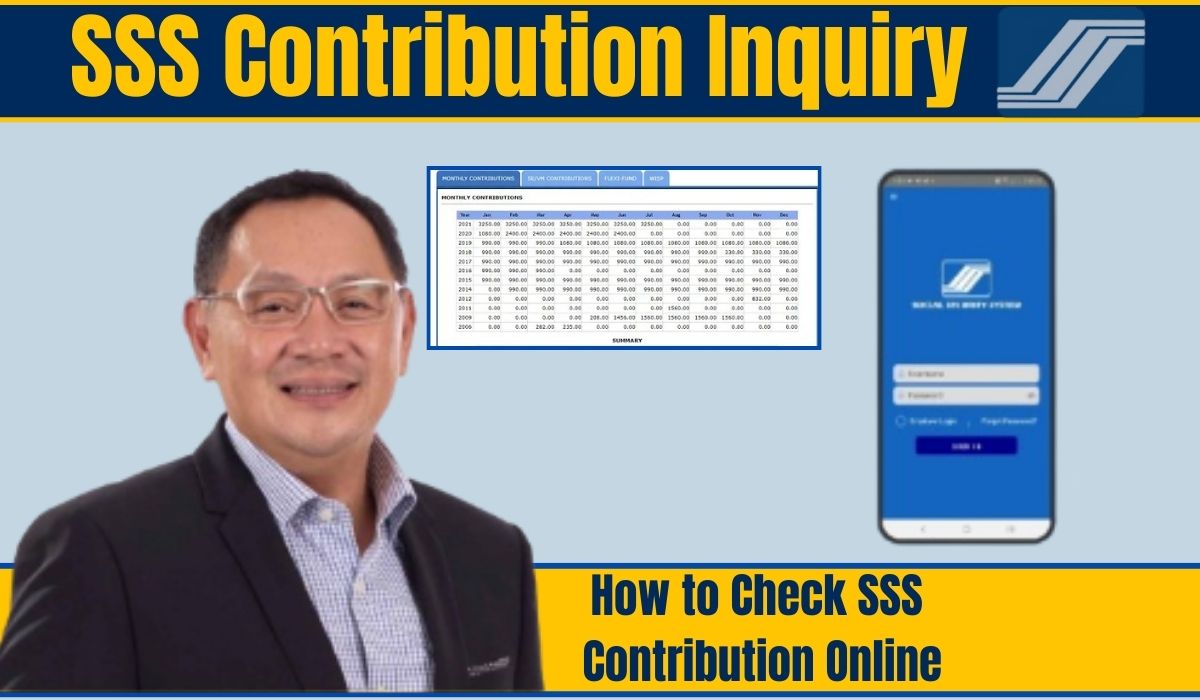 SSS Contribution Inquiry - How to Check SSS Contribution Online