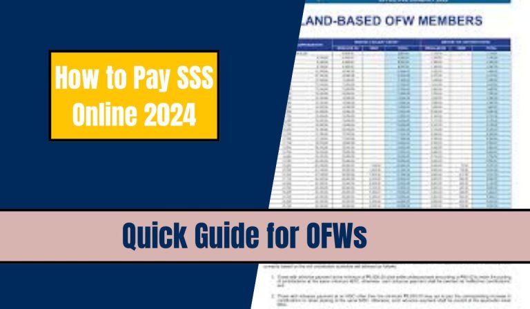 How to Pay SSS Online 2024: Quick Guide for OFWs