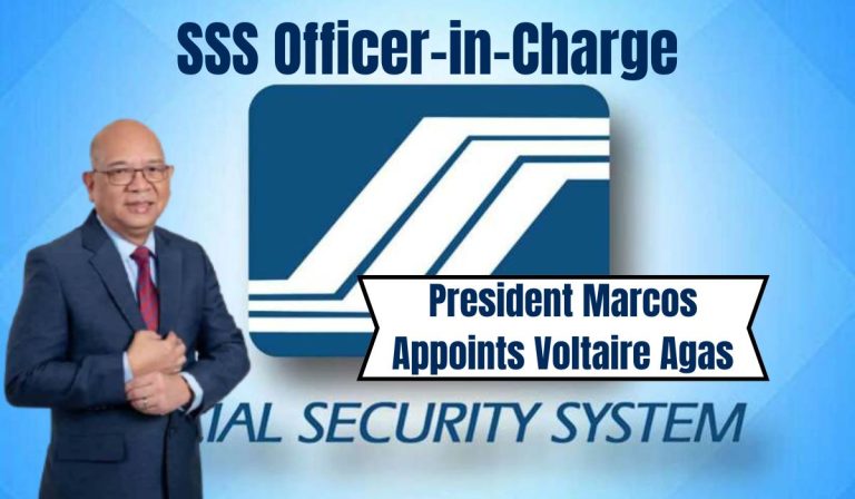 President Marcos Appoints Voltaire Agas as SSS Officer-in-Charge